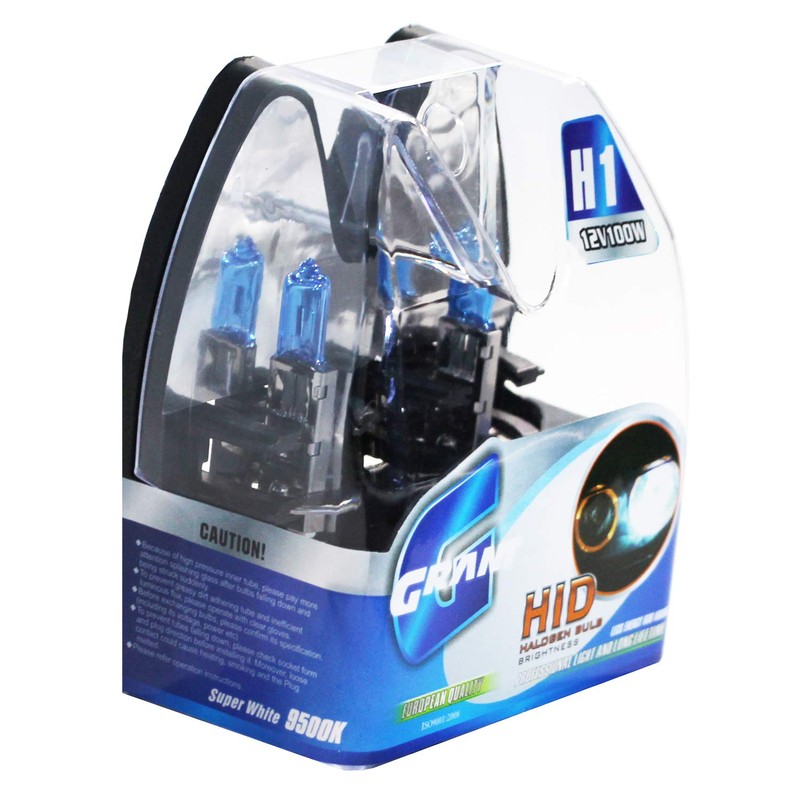 2 pieces Headlight Bulb 12 V 100 W, Super White