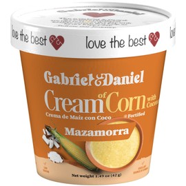 Gabriel & Daniel Gluten Free Instant Cream of Corn with Coconut – Non-GMO, Pure and Wholesome Hot Cereal – Creamy Texture with Mazamorra – Microwave Cup for a Nourishing and Easy Breakfast (Pack of 12)