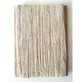 Meinposten Decorative Fishing Net Maritime 2 x 4 m White Natural Cotton Decorative Net 200 x 400 cm