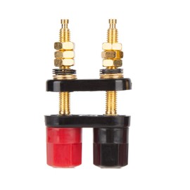 [Long Type Speaker Terminal, Red and Black, Integrated] Rust Prevention, Gold Plated Banana Plug Compatible, Total Length: 2.4 inches (60 mm) [Sold as 1 piece]