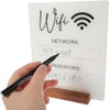 White Acrylic WiFi Password Board, Chalkboard Style WiFi Sign for