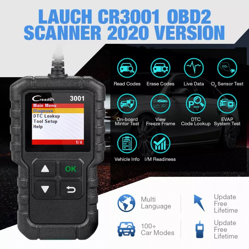 LAUNCH 2025 LAUNCH CR3001 OBD2 Scanner Code Reader Check Engine