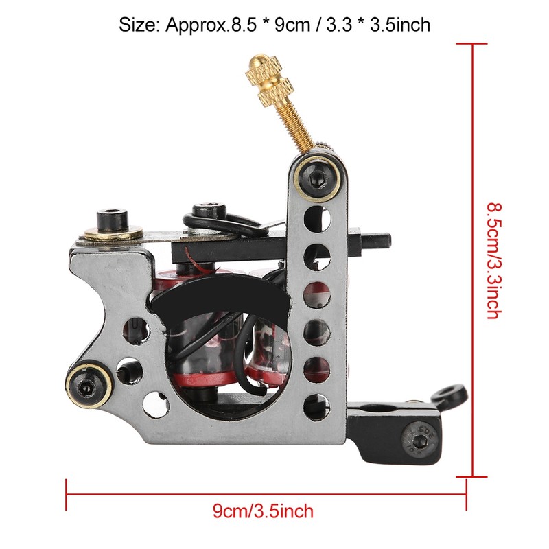 10 Wraps Professional Liner Shader Tattoo Iron Machine Gun Copper