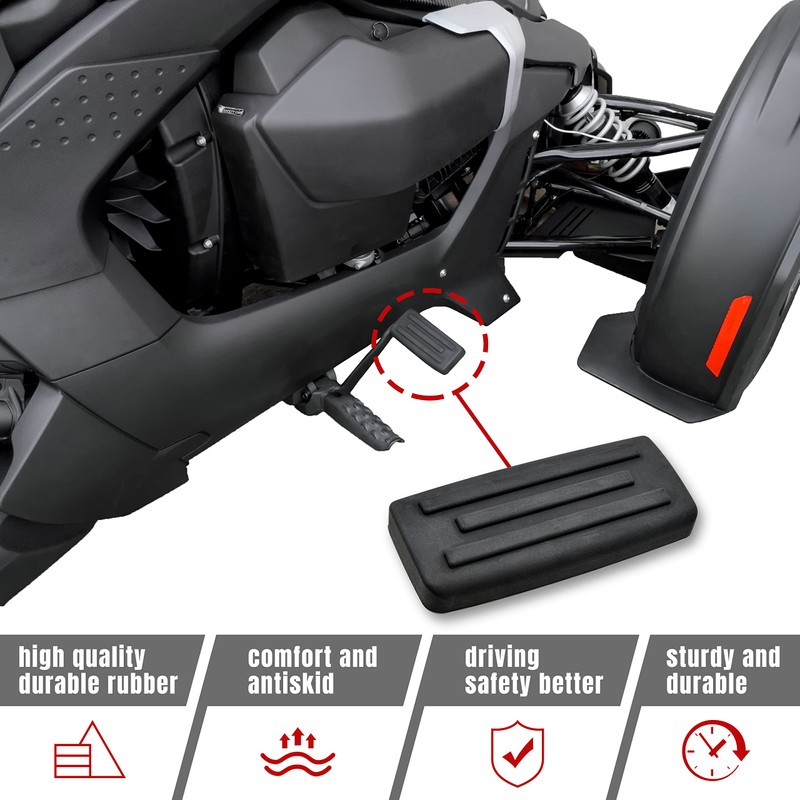 KATIMOTO Larger Brake Pedal for Ryker, Extended Brake Foot Rest