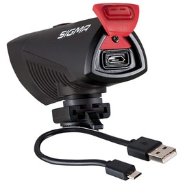 SIGMA SPORT Unisex – Erwachsene Led-helmlampe-2022044905 LED-Helmlampe, Schwarz, Einheitsgröße