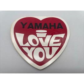 Yamaha I Love You Vintage Decal / Sticker NOS Motorcycle Snowmobile Bike 70s