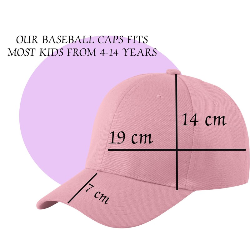 Baseball Cap Pink Boy Girl Children A-Z Letter Summer Sun