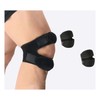 Black 2-Pack Patella Knee Support Band for Exercise 2-Pack