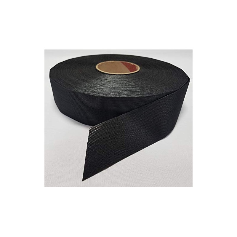 2" Black Ultra-Mate Low-Pile SEW-ON Hook and Loop Fastener -