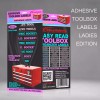 SteelLabels.com 2 PACK Ladies Edition - Adhesive TOOLBOX LABELS Organize