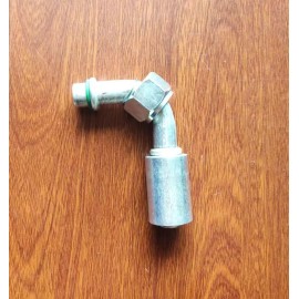 Unbranded A/C BEADLOCK FITTING CRIMP ON FEMALE O RING 90 Degree # 6 REDUCED BARRIER hose