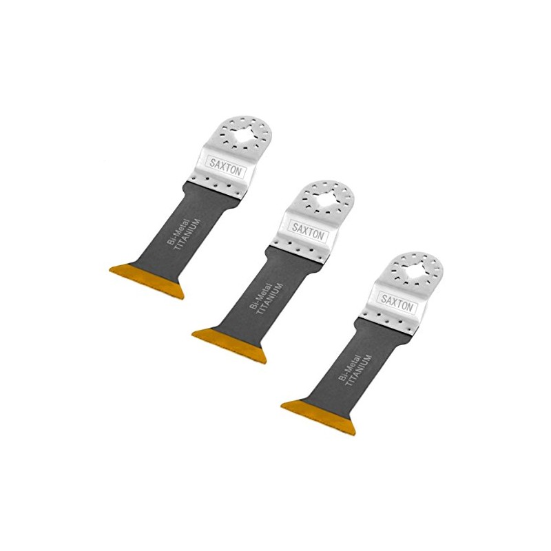 3 x 44mm LR Titanium Tipped Saxton Blades Fein Multimaster
