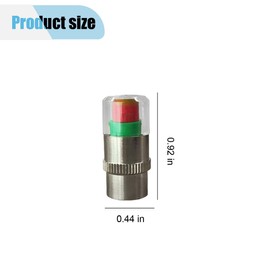 12PCS Car Tire Pressure Monitor Valve Stem Caps, 3-Color Eye Alert Valve Stem Caps Sensor Indicator, 2.4Bar 36PSI Tire Pressure Gauge Valve Caps for Cars, SUVs, Trucks, Motorcycles, Bicycles