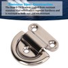 4 Sets Boat D Tie Down, Stainless Steel Folding Pad
