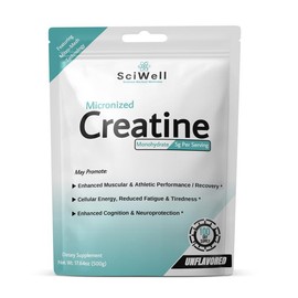 Micronized Creatine Monohydrate - 100 Servings - Supports Cognitive Function, Cellular Energy, Enhanced Muscular & Athletic Performance - Quantity: One Time Purchase