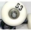 Unbranded Essential Components Skateboard Trucks 53mm White Wheels & Bearings
