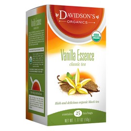 Davidson's Tea Vanilla Essence, 25-Count Tea Bags (Pack of 6)