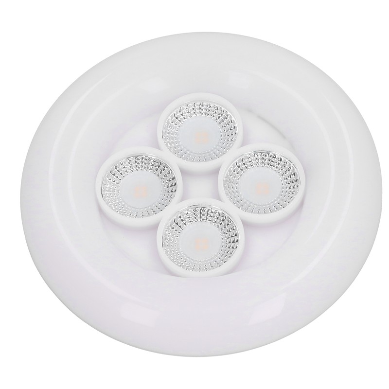 LED 4‑Hole LED Spot Light 3‑Gear Adjustable Spotlight for Garage