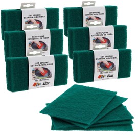 Pack of 30 Kitchen Sponge, Pot Sponge, Double-Sided Cleaning Sponge, Multi-Purpose Cleaning Sponge for Kitchen, Sink, Bowl, 3.9 x 5.9 Inches (10 x 15 cm), Green