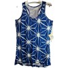 Bloom Women's Loose Scoop Neck Tank Blue/White - SMALL