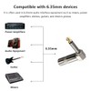 Adaptador Convertidor de Audio 5 Pcs, Conector 6.35mm, Plug 1/4