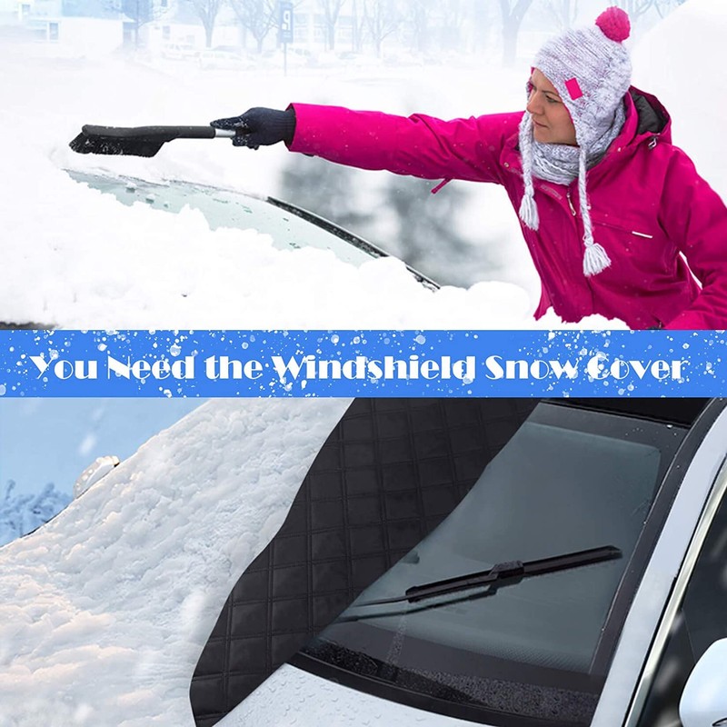 Car Windshield Cover, Heavy Duty Ultra Thick Protective Windscreen Cover
