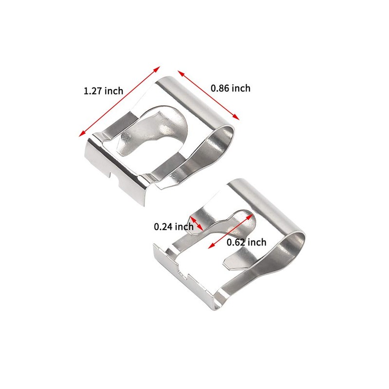OTUAYAUTO 2Pcs Wiper Linkage Clips - Wiper Link Clamp -
