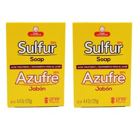 Grisi Sulfur Soap with Lanolin for Acne - 2 Pack by Grisi                                                                                             