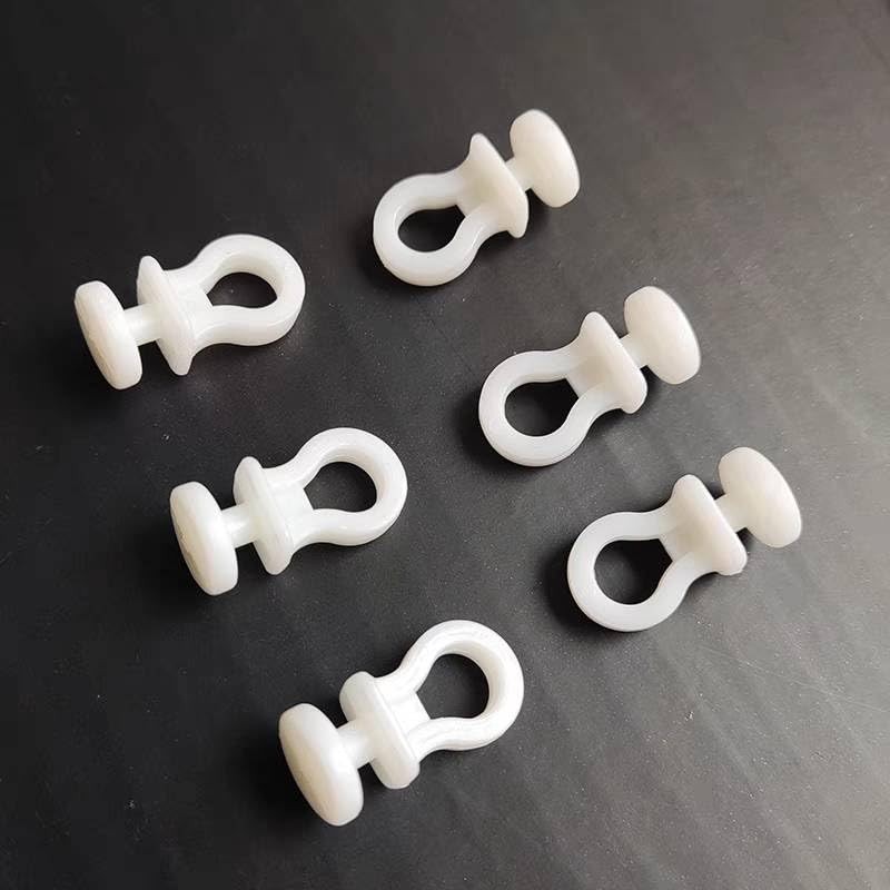 DWUENT Plastic Curtain Hooks, White Curtain Hooks, Curtains Hooks 22mm,