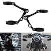 GUDITEM Motorcycle Headlight Bracket CNC 39mm-41mm Fork Head Lamp Holder
