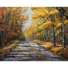 The Natchez Trace Parkway oil painting 8x10 Print