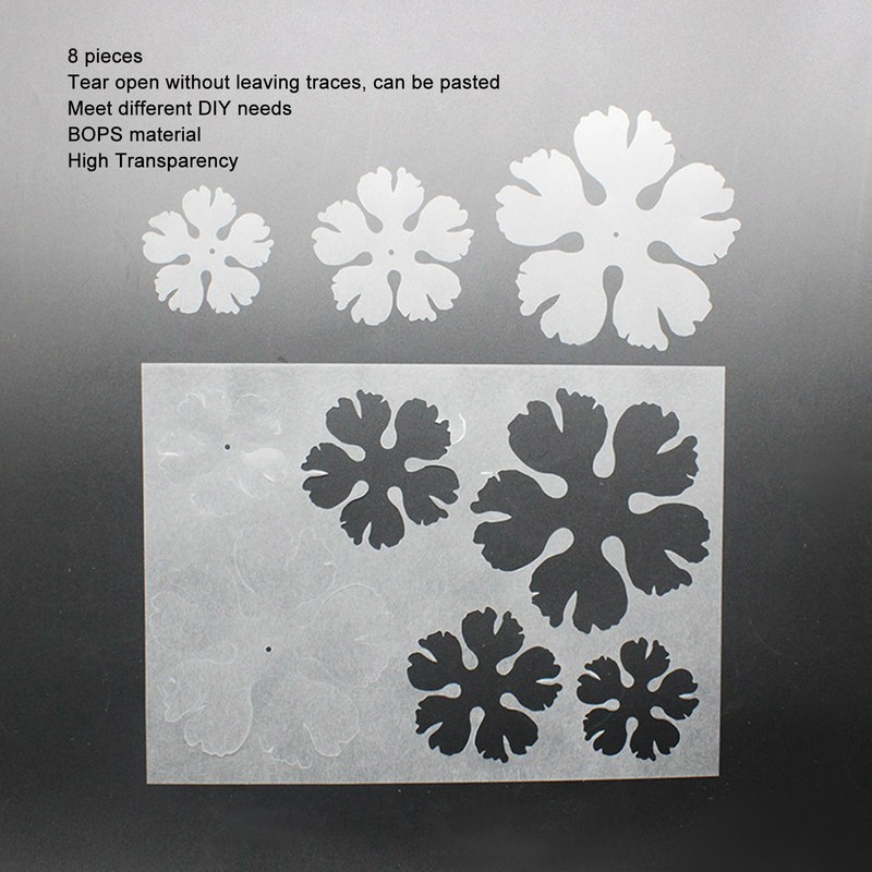 8pcs Heat Shrink Paper for Kids Double Sided High Transparency