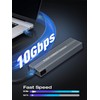 VCOM M.2 SSD External Case, NVME/SATA Compatible, 10Gbps, 6Gbps, SATA