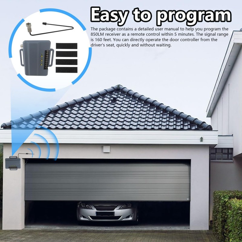 Universal Gate and Garage Door Opener Receiver Replacement Fit for