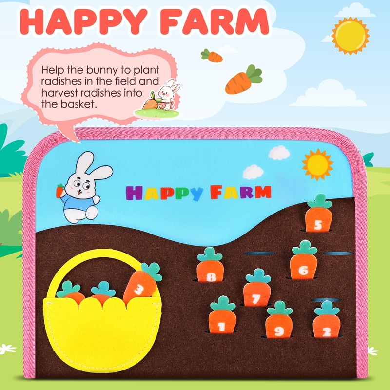 Japace Busy Board Montessori Spielzeug ab 1 2 Jahre, 24