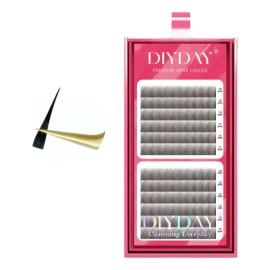 Pestañas Diyday Fairy Lashes, Espiga Prearmada, Efecto Wet