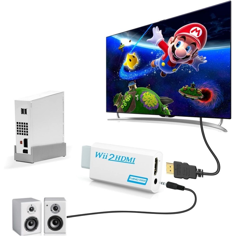 Wii to HDMI Converter, GANA Wii HDMI Adapter 1080p 720p