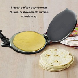 Prensa de Tortilla, Máquina de Tortilla Manual de Aleación de Aluminio, Herramienta de Prensado de Prensa de Tortilla de Harina para Hacer Hamburguesas de Pastel de Pizza (16cm