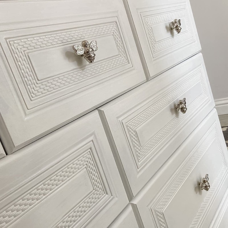 Brass bee 2 x Silver Solid Drawer Knob Handles |