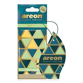 AREON Mosaic Hanging Car and Home Air Freshener, Fine Tabacco (Pack of 12)