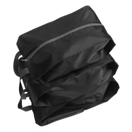 FRCOLOR 3Pcs Waterproof Shoe Bags Oxford Fabric Travel Organizer for Sneakers Portable Durable Storage Solution for Home Travel Gym Beach-Black