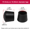 sourcing map 32pcs Chair Leg Tips Caps 19mm 3/4 Inch