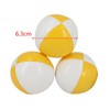 3x Soft Juggling Balls with Storage Bag Coloured Professional 63mm/2.48''