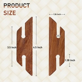 Savina Small Wooden Beveled Inkle Weaving Shuttle - Handcrafted Knitting Weaving Loom Tools Shuttle for Weaving DIY Craft Weaving Accessories