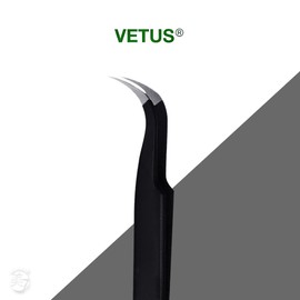 OLD Vitus Tweezers Eyelash Extension Material ESD-15 Black / 비투스 핀셋 속눈썹 연장 재료 ESD-15 블랙