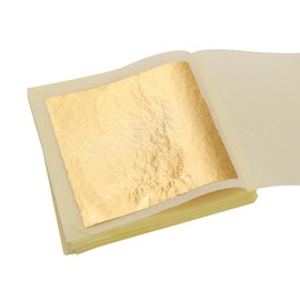 KIRIN 10 Sheets of Gold Leaf Sheets, Simulated Gold Foil Paper for Nail Art, Art Creations, Photo Frame Decoration, Home Furnishings and Multi-Art Decoration, 5 x 5 cm