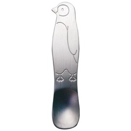 padou Ice Cream Spoon Penguin SV Made in Japan Heat Conduction Tsubame Aluminum Heat Conduction Ice Ice Cream Gift Present (H9.5×1.5cm)