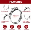 250PCS Single Ear Hose Clamp Kit with Storage Box &