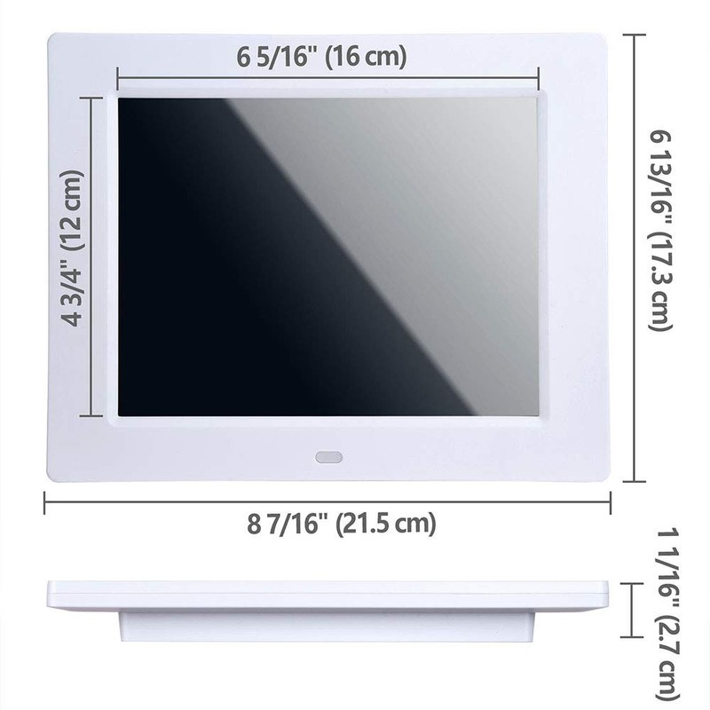 HeyJiaYu 8 Inch LCD Digital Calendar Day Clock, Dementia Clock