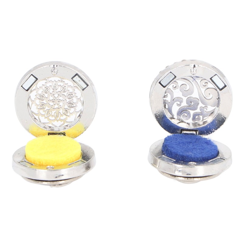 Car Essential Oil Diffuser Stainless Steel Compact Vent Clip Aromatherapy